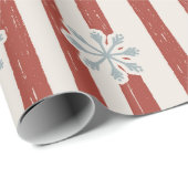 Vintage Kerst Rode Sleds Cadeaupapier (Rol Hoek)