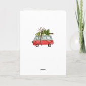 Vintage Kerst rustieke schuur Kaart (Achterkant)