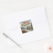 vintage kerst sticker (Envelop)
