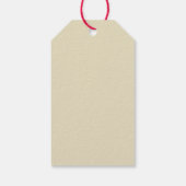 Vintage kerst teddybeer cadeaulabel (Achterkant)