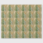 Vintage KerstAngel Cadeaupapier (Vlak)