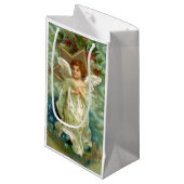 Vintage KerstAngel Klein Cadeauzakje (Voorkant Gekanteld)