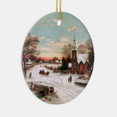 Vintage kerstavond Ornament (Rechts)