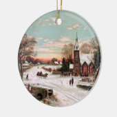 Vintage kerstavond Ornament (Links)