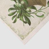 Vintage kerstbel (Mistletoe) tissuepapier (Detail)