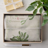 Vintage kerstbel (Mistletoe) tissuepapier (Geschenk)