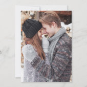 Vintage kerstbel vakantiefoto save the date (Achterkant)