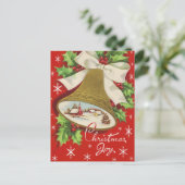 Vintage-kerstbellen Feestdagenkaart (Staand voorkant)