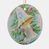 Vintage-kerstbellen Keramisch Ornament (Links)