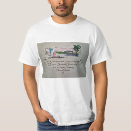 Vintage kerstbladhoes uit 1901 t-shirt