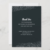 Vintage kerstbomen Business Feestdagenkaart (Achterkant)