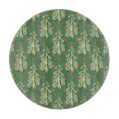 Vintage Kerstbomen illustratiepatroon Snijplank (Voorkant)