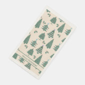 Vintage kerstbomen servet (Hoek)