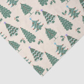Vintage kerstbomen tissuepapier (Detail)