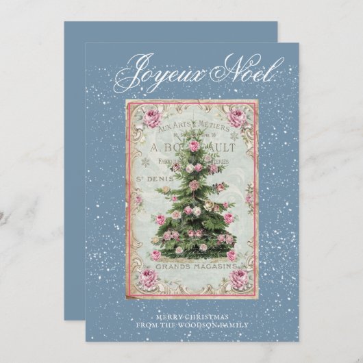 Vintage kerstboom (Voorkant / Achterkant)