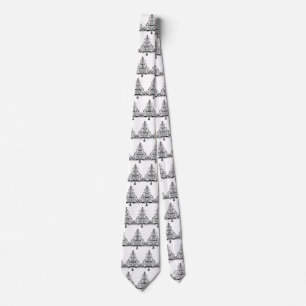 Vintage kerstboom Decoratieve Victoriaans scroller Stropdas