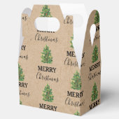 Vintage kerstboom Kraft Festive Xmas Bedankdoosjes (Geopend)