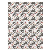 Vintage kerstboom Poinsettia Tafelkleed (Voorkant)