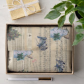 Vintage kerstboom Snowman Music-weefselpapier Tissuepapier (Geschenk)