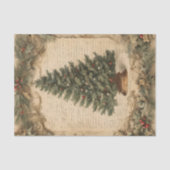 Vintage kerstboom tissuepapier (Voorkant)
