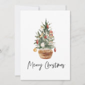 Vintage kerstboom | Vrolijk kerstfeest (Voorkant)