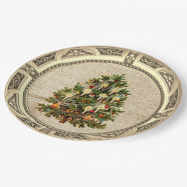 Vintage kerstboompapier Bord