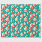 Vintage kerstboompapier cadeaupapier (Vlak)