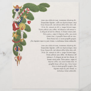 Vintage kerstboomtak met Angel, links