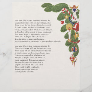 Vintage kerstboomtak met Angel, rechts