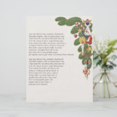 Vintage kerstboomtak met Angel, rechts (Staand voorkant)