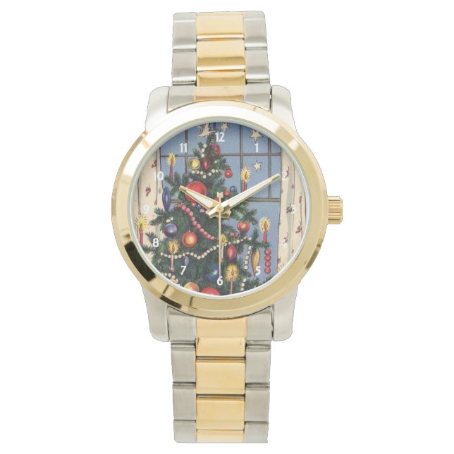 Vintage KerstboomWatch Horloge (Voorkant)
