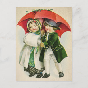 Vintage-kerstBriefkaart Briefkaart