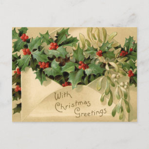 Vintage-kerstBriefkaart Briefkaart