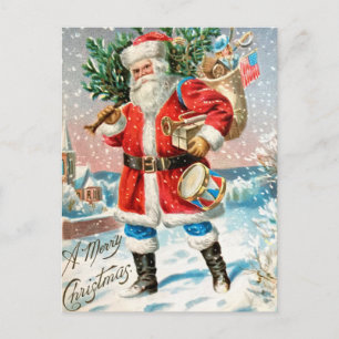 Vintage-kerstBriefkaart Briefkaart