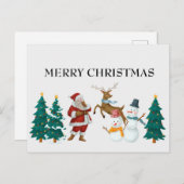 vintage-kerstBriefkaart Briefkaart (Voorkant / Achterkant)