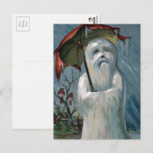 Vintage-kerstBriefkaart Briefkaart (Voorkant / Achterkant)