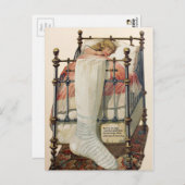 Vintage-kerstBriefkaart Briefkaart (Voorkant / Achterkant)