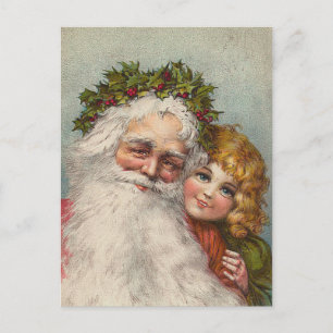 Vintage-kerstBriefkaart Feestdagenkaart