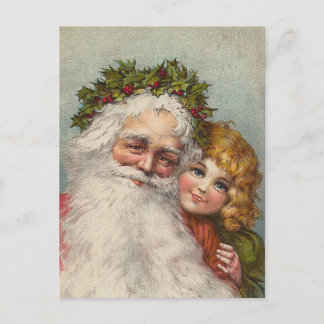 Vintage-kerstBriefkaart Feestdagenkaart