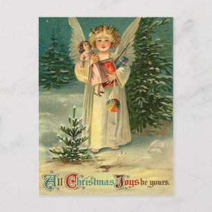 Vintage-kerstBriefkaart Feestdagenkaart
