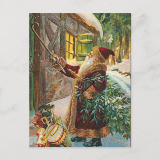 Vintage-kerstBriefkaart Feestdagenkaart