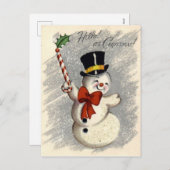 Vintage-kerstBriefkaart Feestdagenkaart (Voorkant / Achterkant)