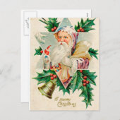 Vintage-kerstBriefkaart Feestdagenkaart (Voorkant / Achterkant)