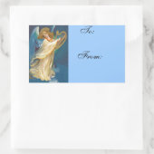 Vintage kerstcadeau Label Sticker (Tas)