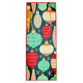 Vintage kerstcadeau wijn cadeautas (Achterkant)