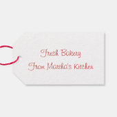 Vintage kerstcadeaubon Label Cadeaulabel (Achterkant Horizontaal)