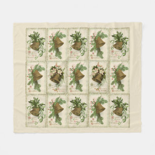 Vintage kerstcadeaubonnen Vleece Blanket Fleece Deken