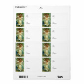 Vintage kerstcadeauLabels Etiket (Full Sheet)