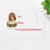 Vintage kerstcadeauLabels Visitekaartje (Bureau)