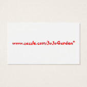 Vintage kerstcadeauLabels Visitekaartje (Achterkant)